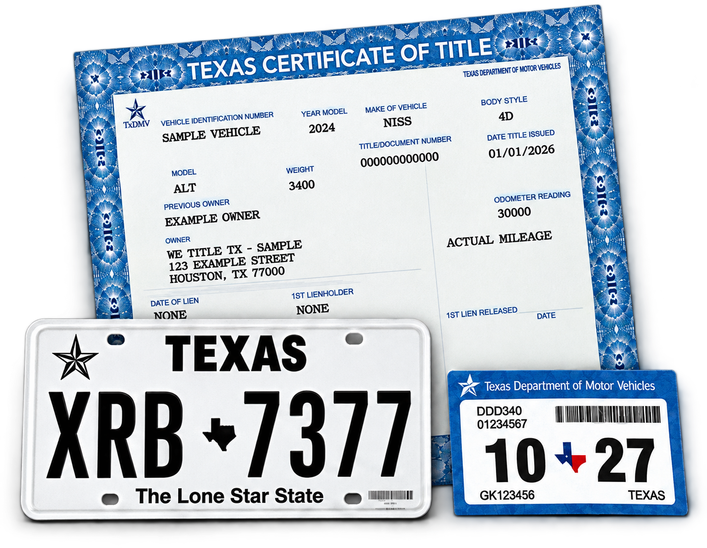 Texas Vehicle Documents